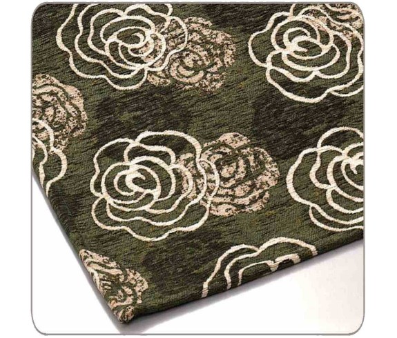 Tappeto Azalea con pratico antiscivolo made in Italy-Verde-175x240